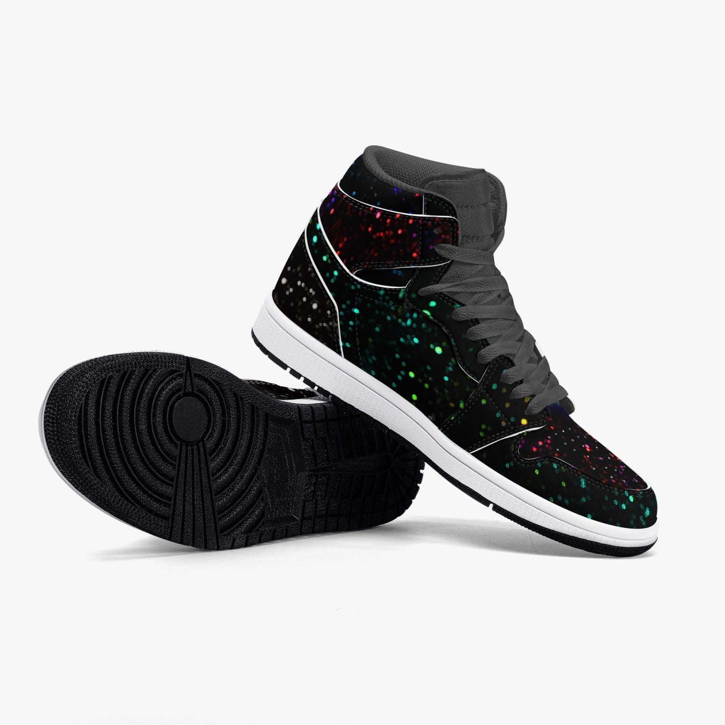 Star Party  High-Top Leather Sneakers- 2 colors