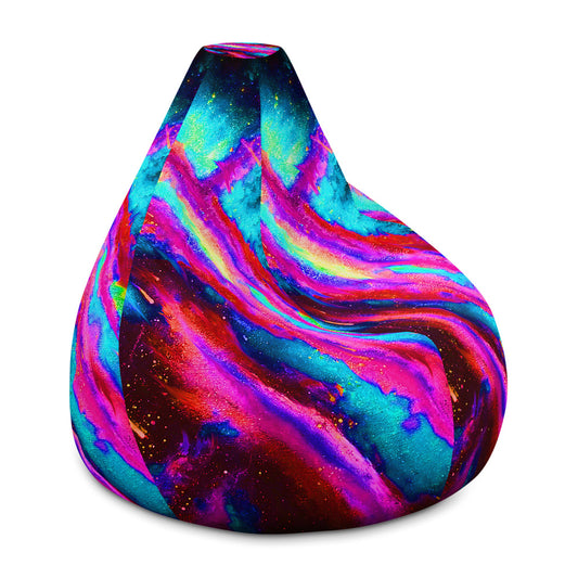 Explosive Nebula Blue Bean Bag Chair COVER ONLY