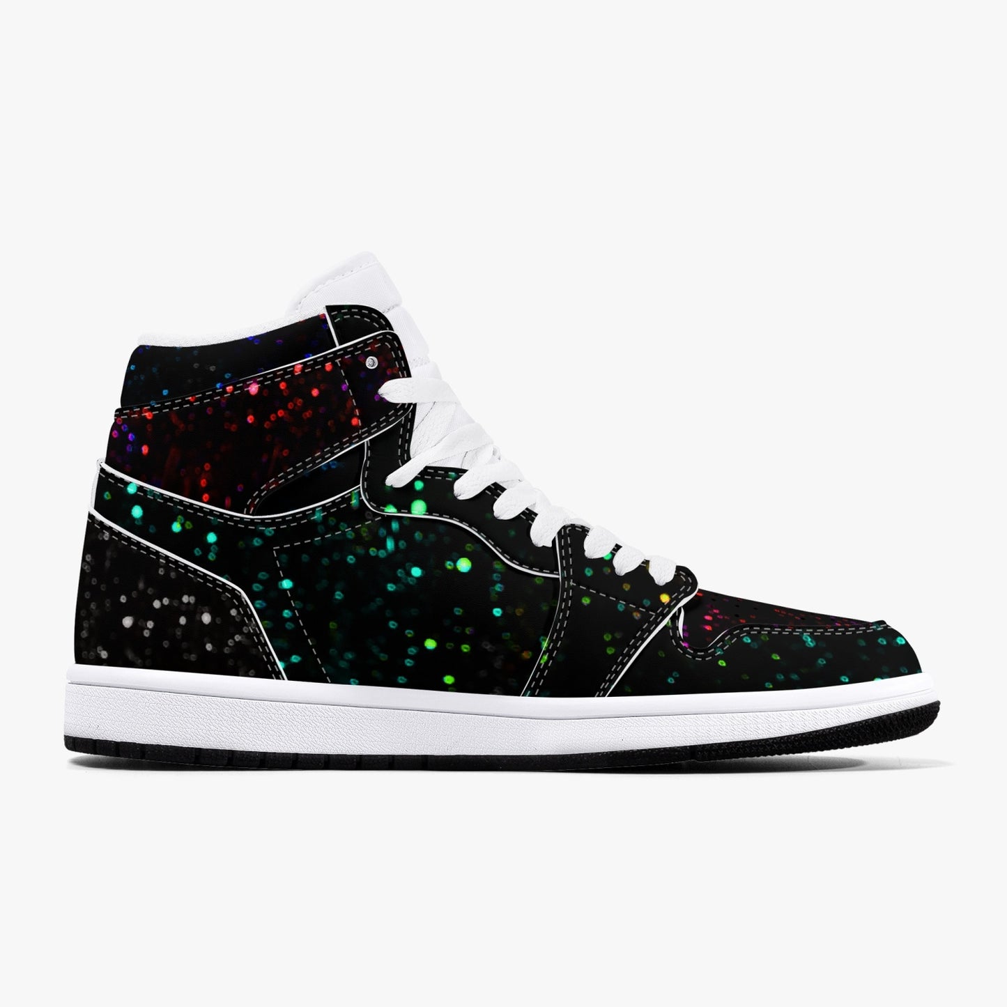 Star Party  High-Top Leather Sneakers- 2 colors