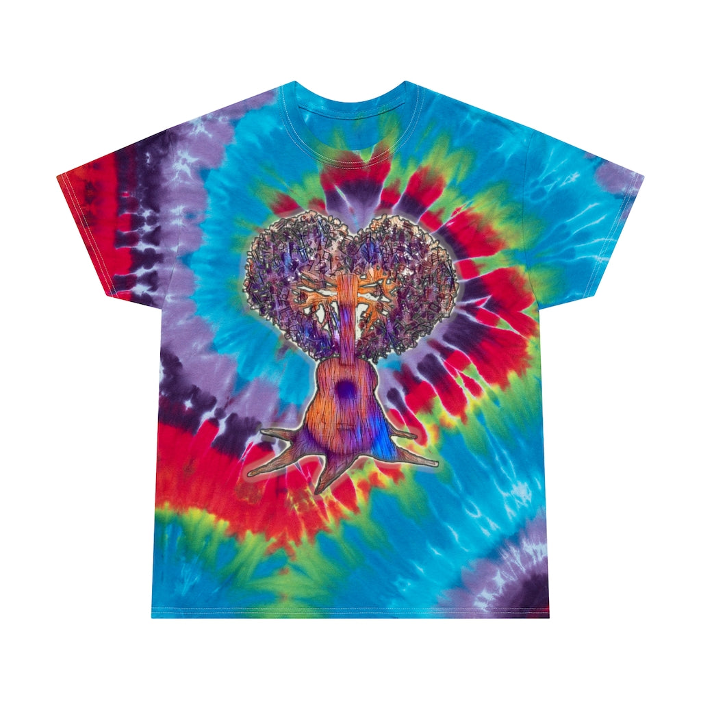 "Music is Life" Tie-Dye Tee, Spiral