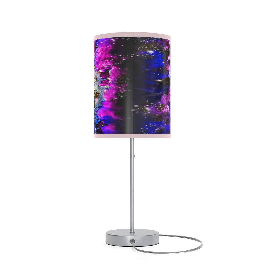 Purple Galaxy Lamp on a Stand