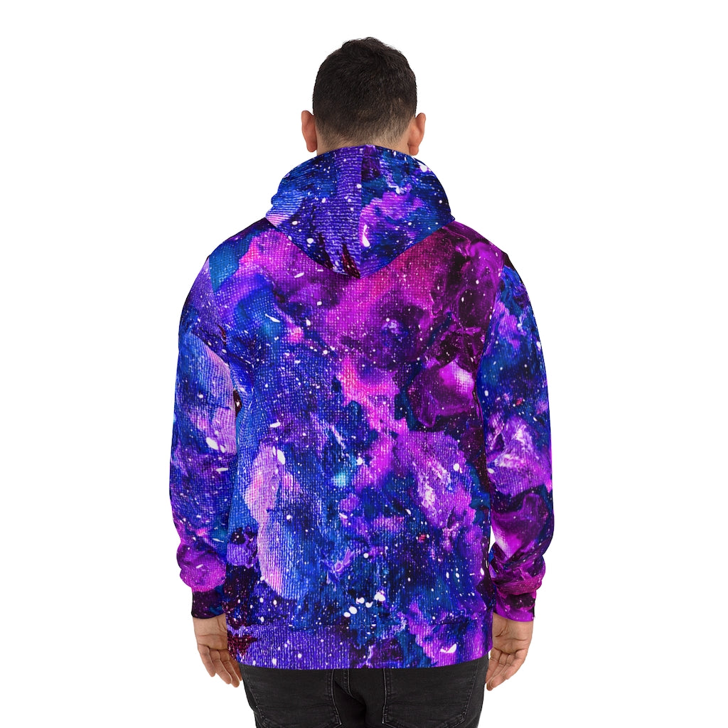 Galactic Love Purple and Blue Hoodie