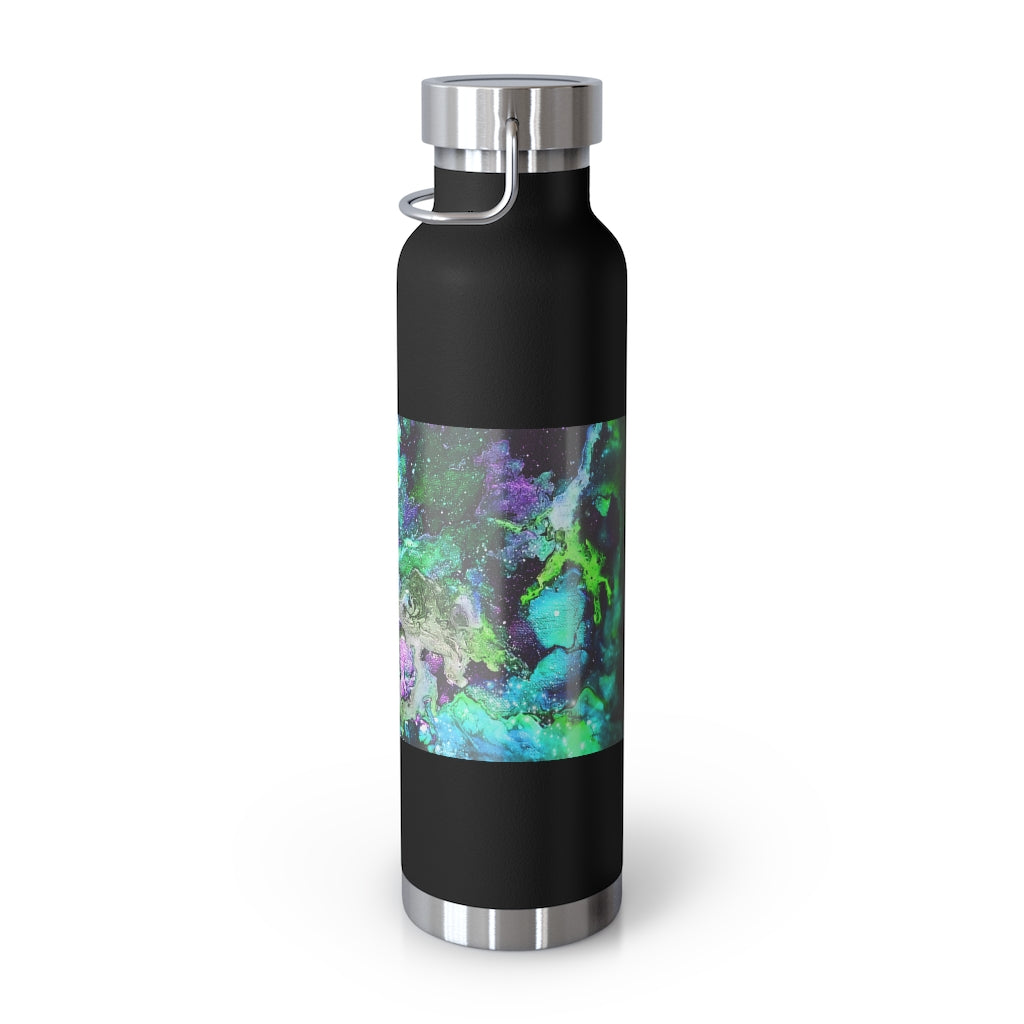 Galaxy: Green Copper Vacuum Insulated Bottle, 22oz