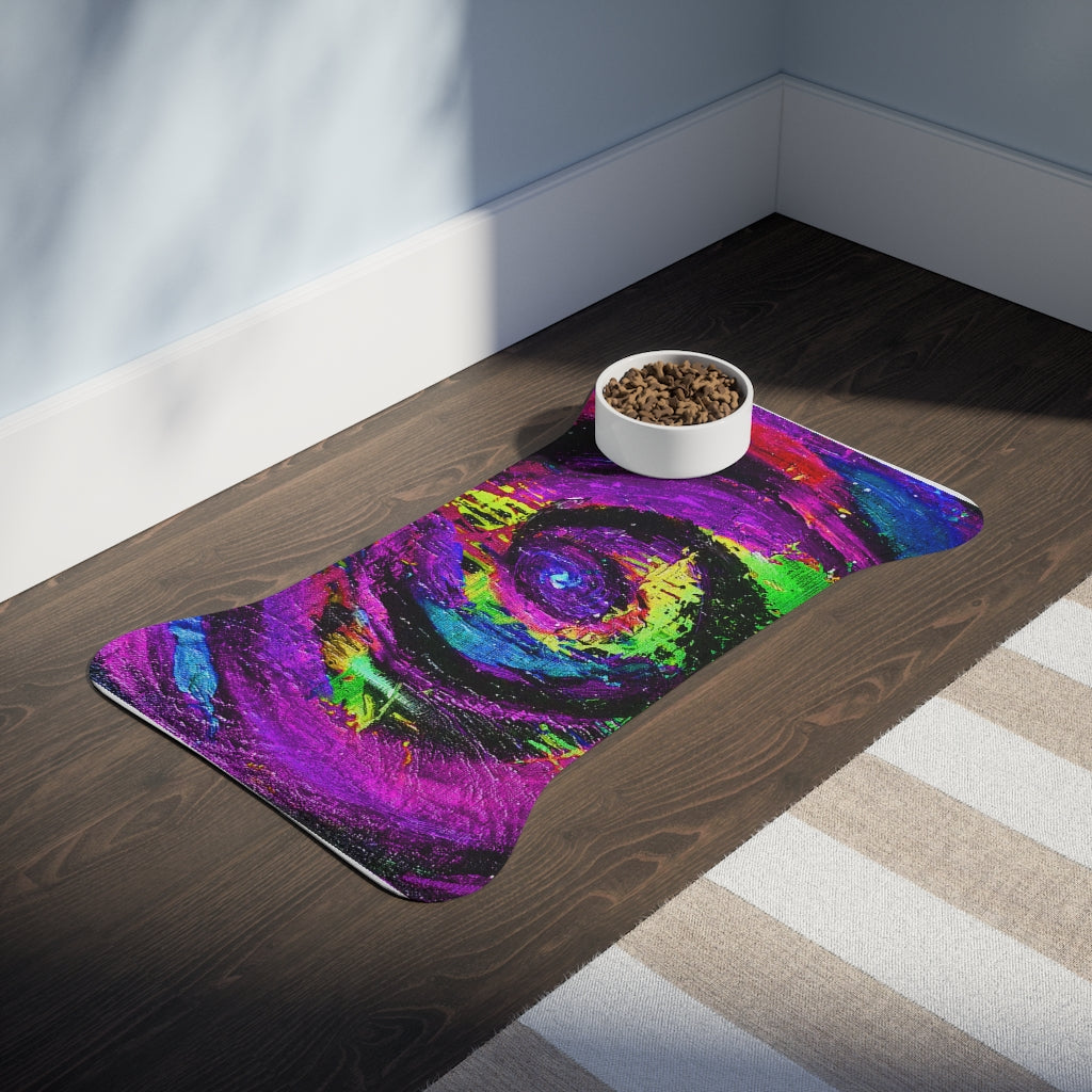 Different Dimensions Purple Pet Feeding Mats