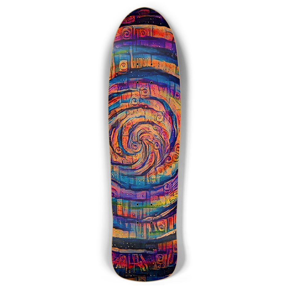 Sunset Whirlpool Retro Rocket Custom Skateboard