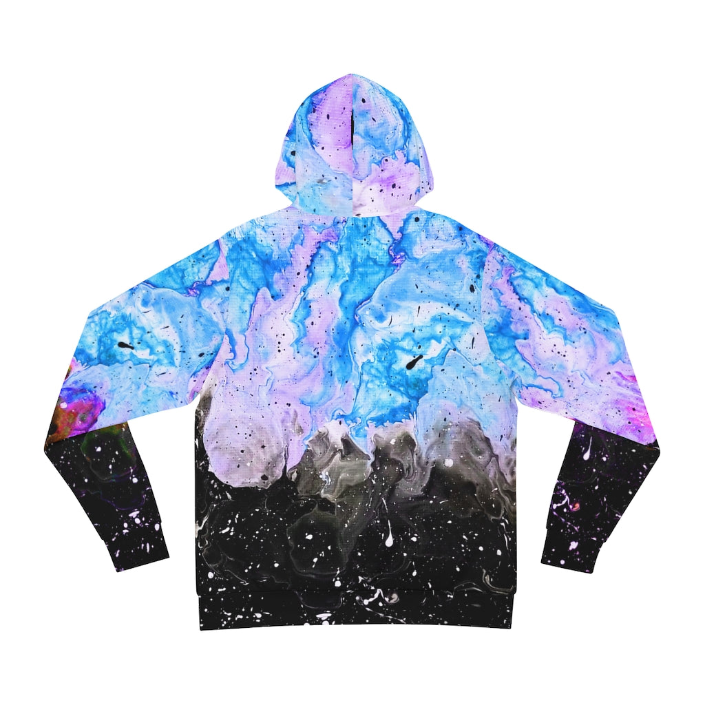 Galactic Fire Turquoise Hoodie