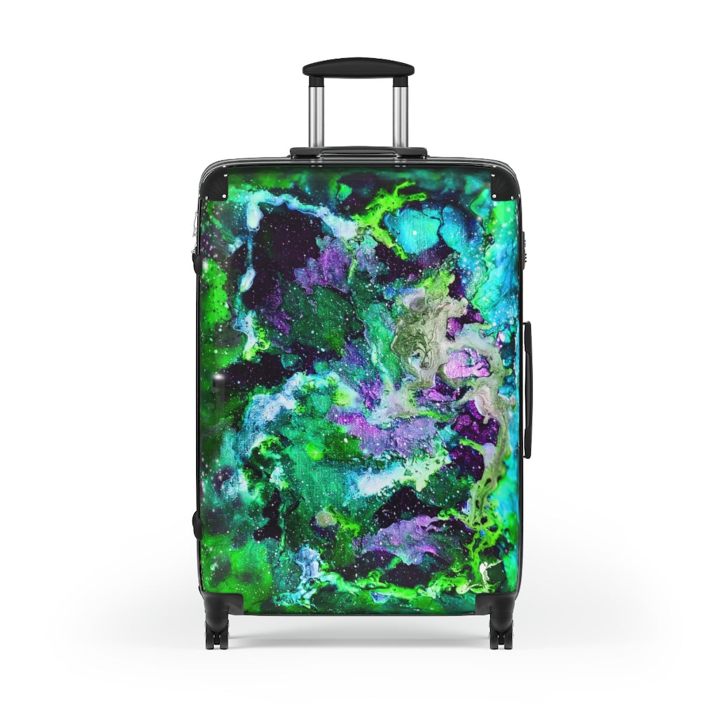 Green Galaxy Suitcases *3 sizes*