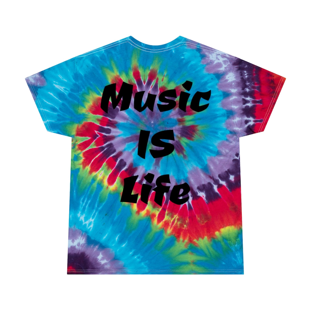 "Music is Life" Tie-Dye Tee, Spiral