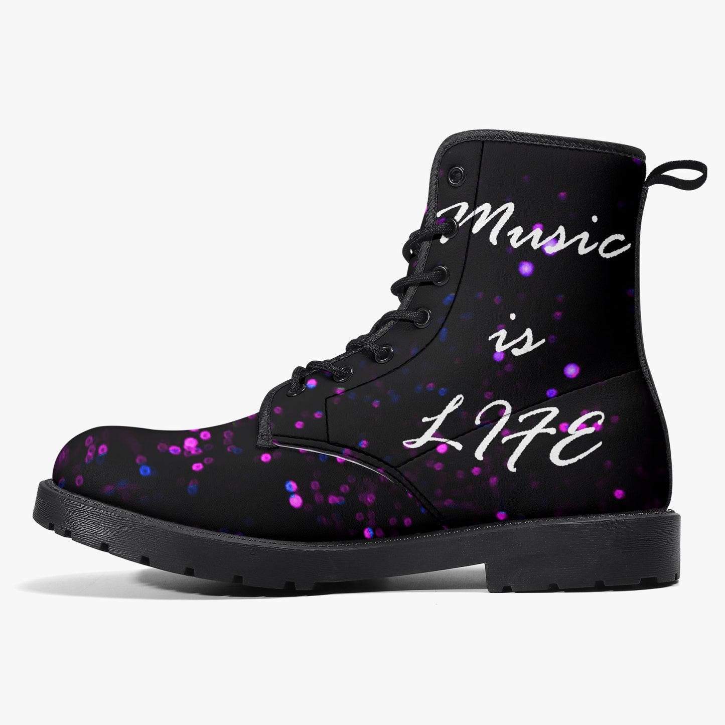 Music is Life 1 Leather Boots