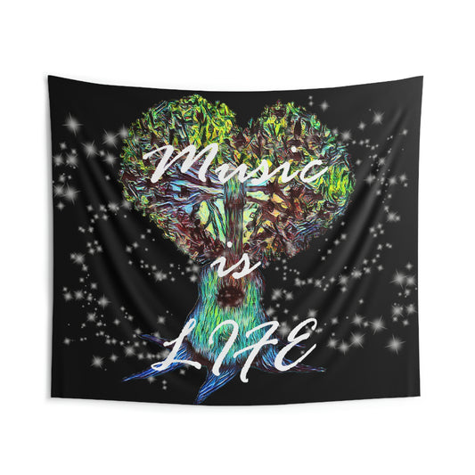 Music Is Life Wall Tapestries