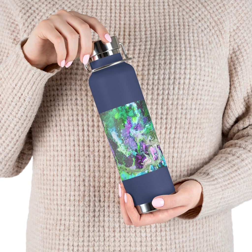 Galaxy: Green Copper Vacuum Insulated Bottle, 22oz