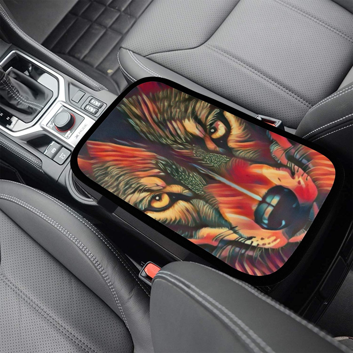 Fiery Wolf Arm Rest Cover