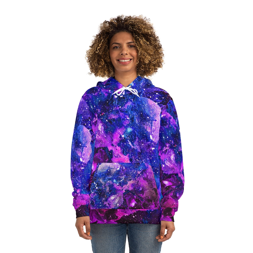 Galactic Love Purple and Blue Hoodie