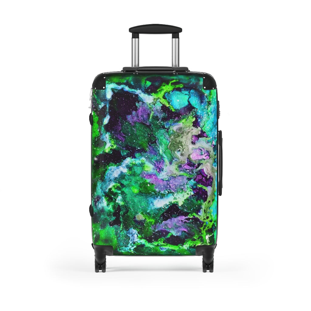 Green Galaxy Suitcases *3 sizes*