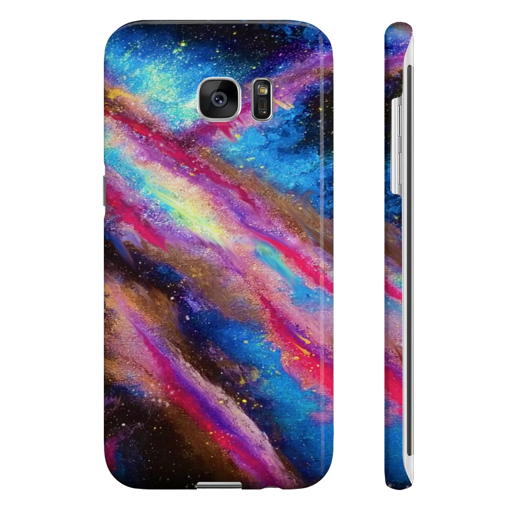 Explosive Nebula Slim Phone Cases