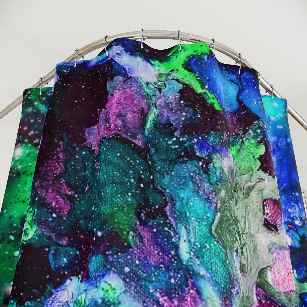 Galaxy Polyester Shower Curtain