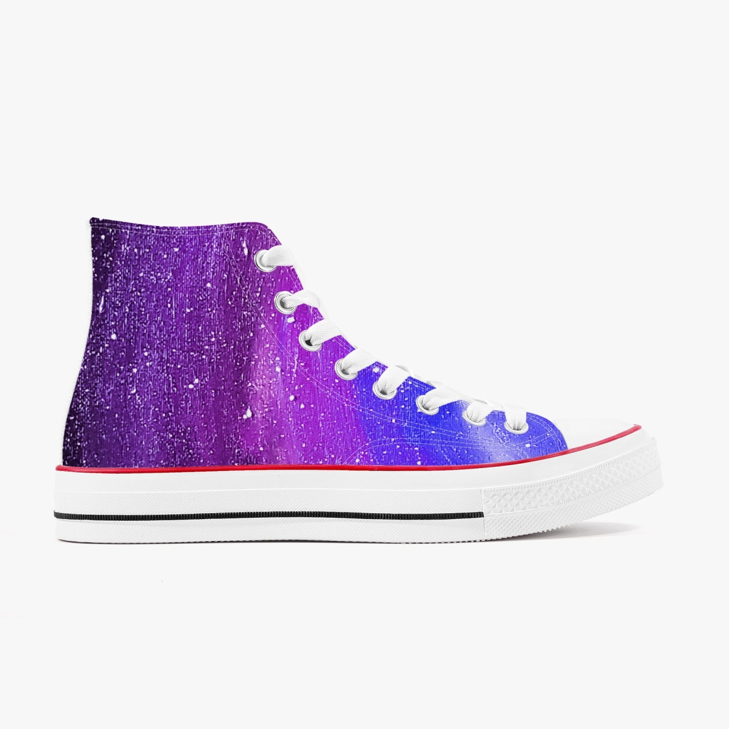 Moonshine and Magic / Different DImensions High-Top Canvas Shoes - White