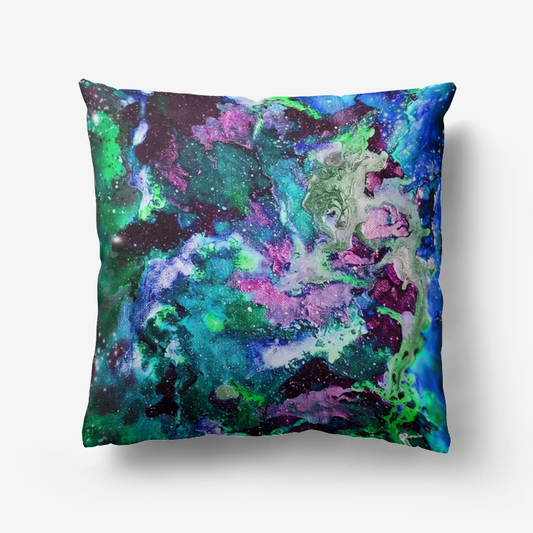 Galaxy: Turquoise Home Goods Pillow (w/Pillow OR Just Cover)