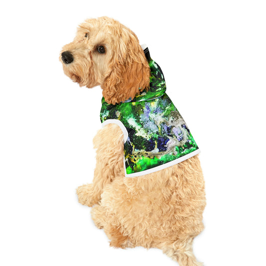 Green Galaxy Dog Hoodie