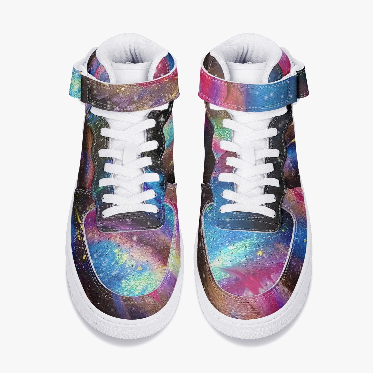 Explosive Nebula High Top Leather Sports Sneakers