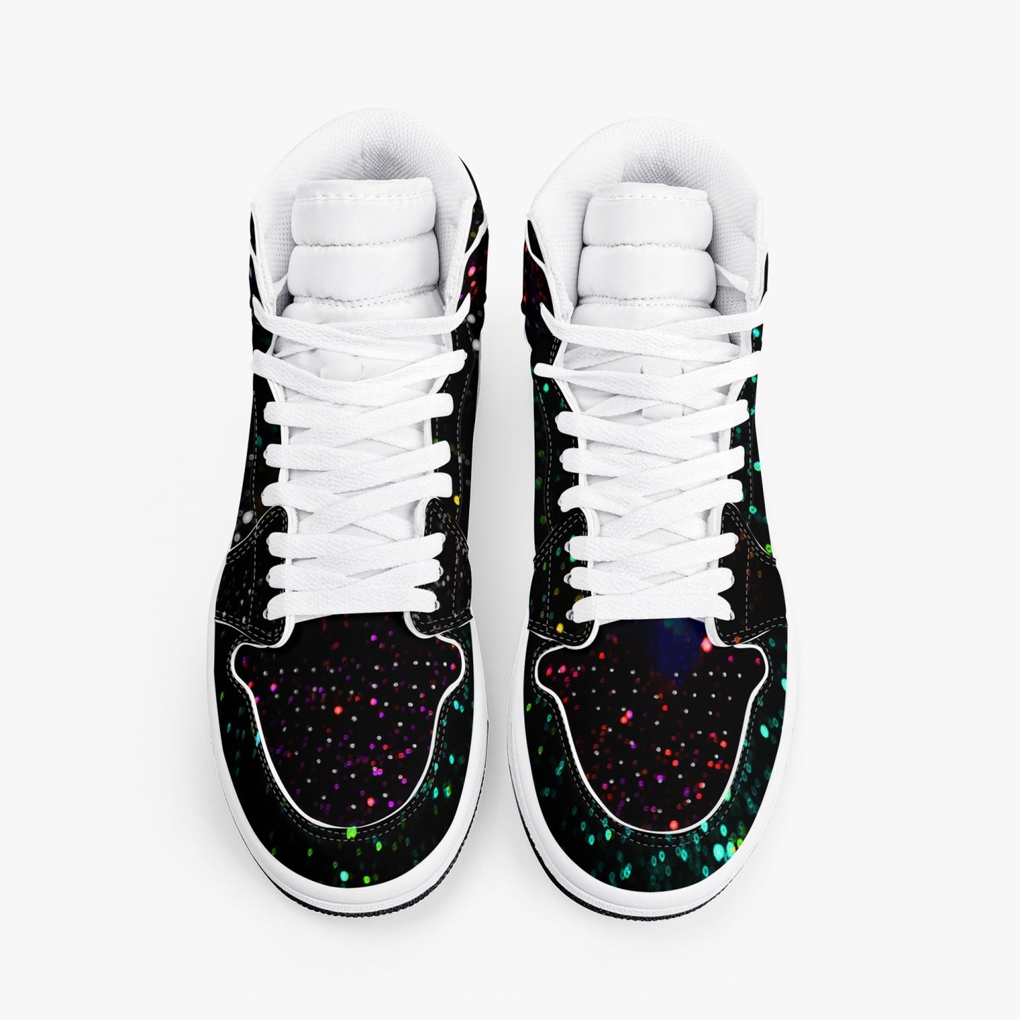 Star Party  High-Top Leather Sneakers- 2 colors