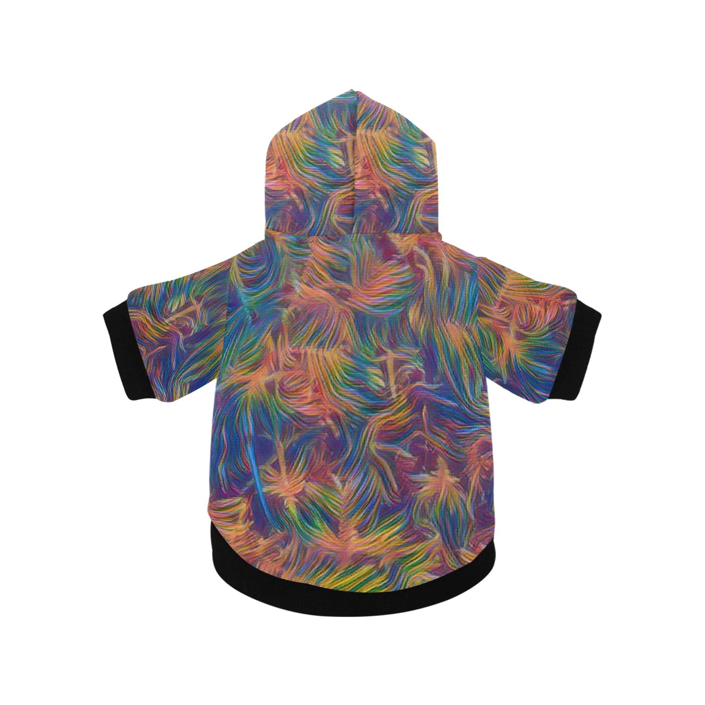 Colorful Whisper Fuzzy Dog Hoodie