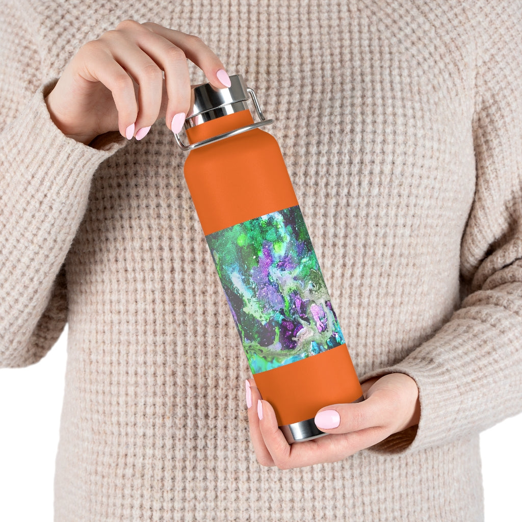 Galaxy: Green Copper Vacuum Insulated Bottle, 22oz