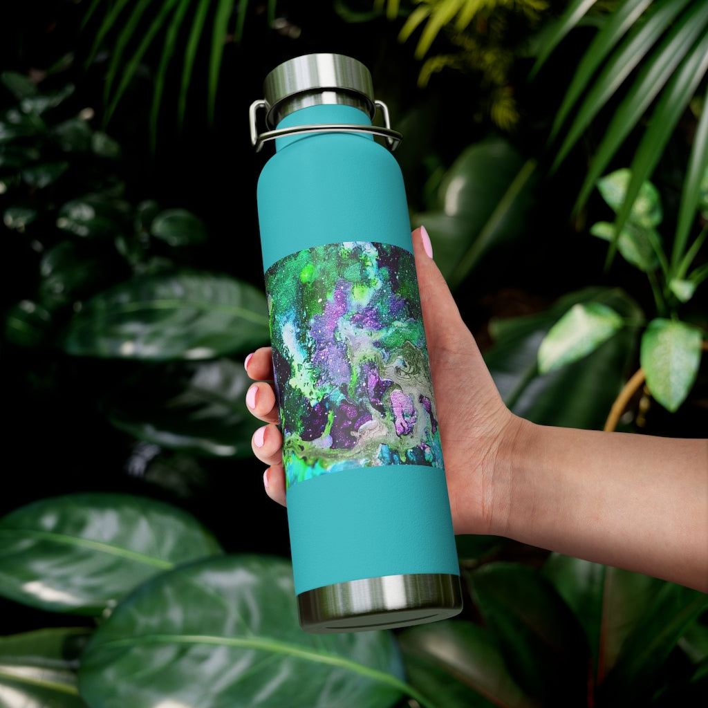 Galaxy: Green Copper Vacuum Insulated Bottle, 22oz