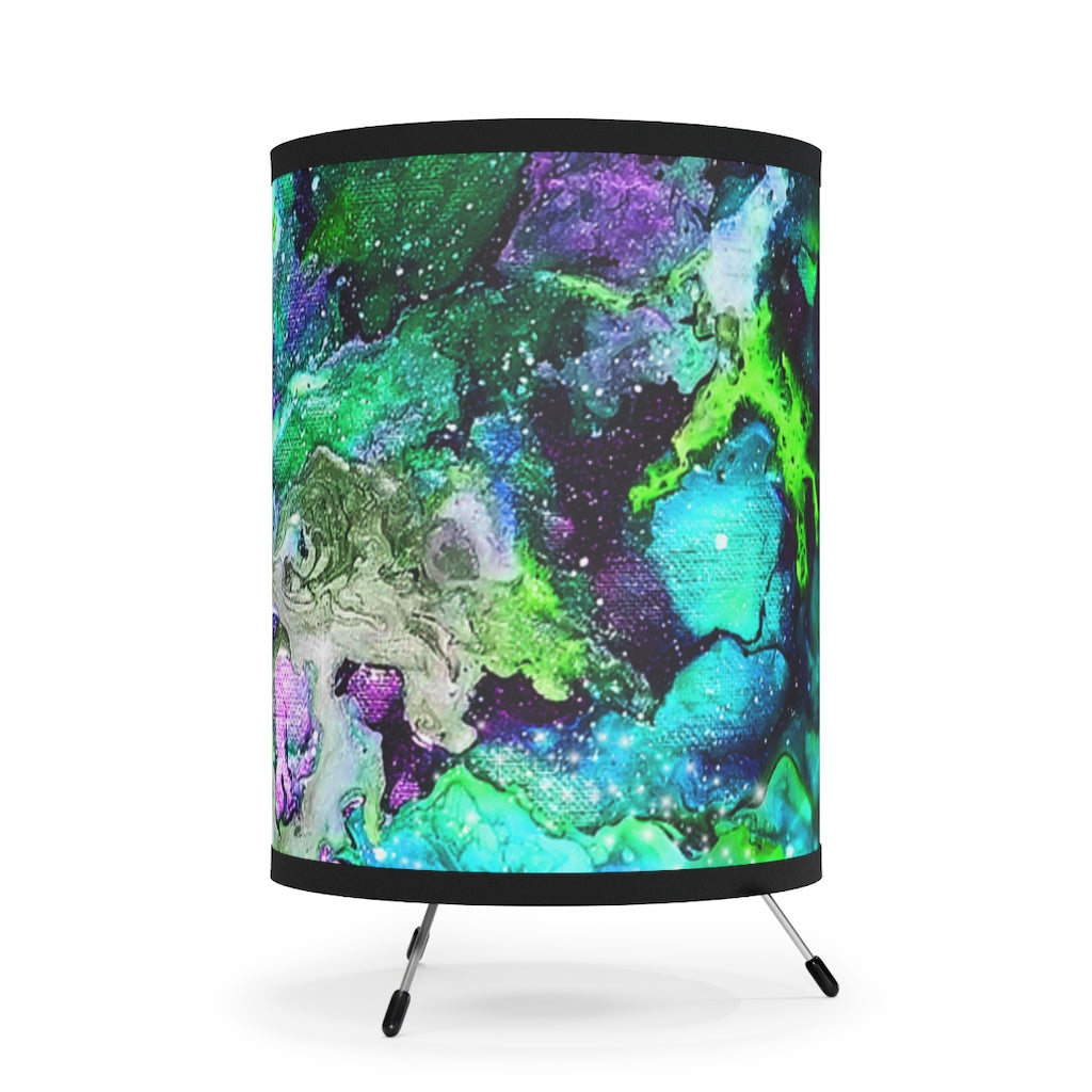 Green Galaxy Tripod Table Lamp