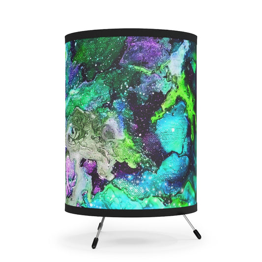 Green Galaxy Tripod Table Lamp