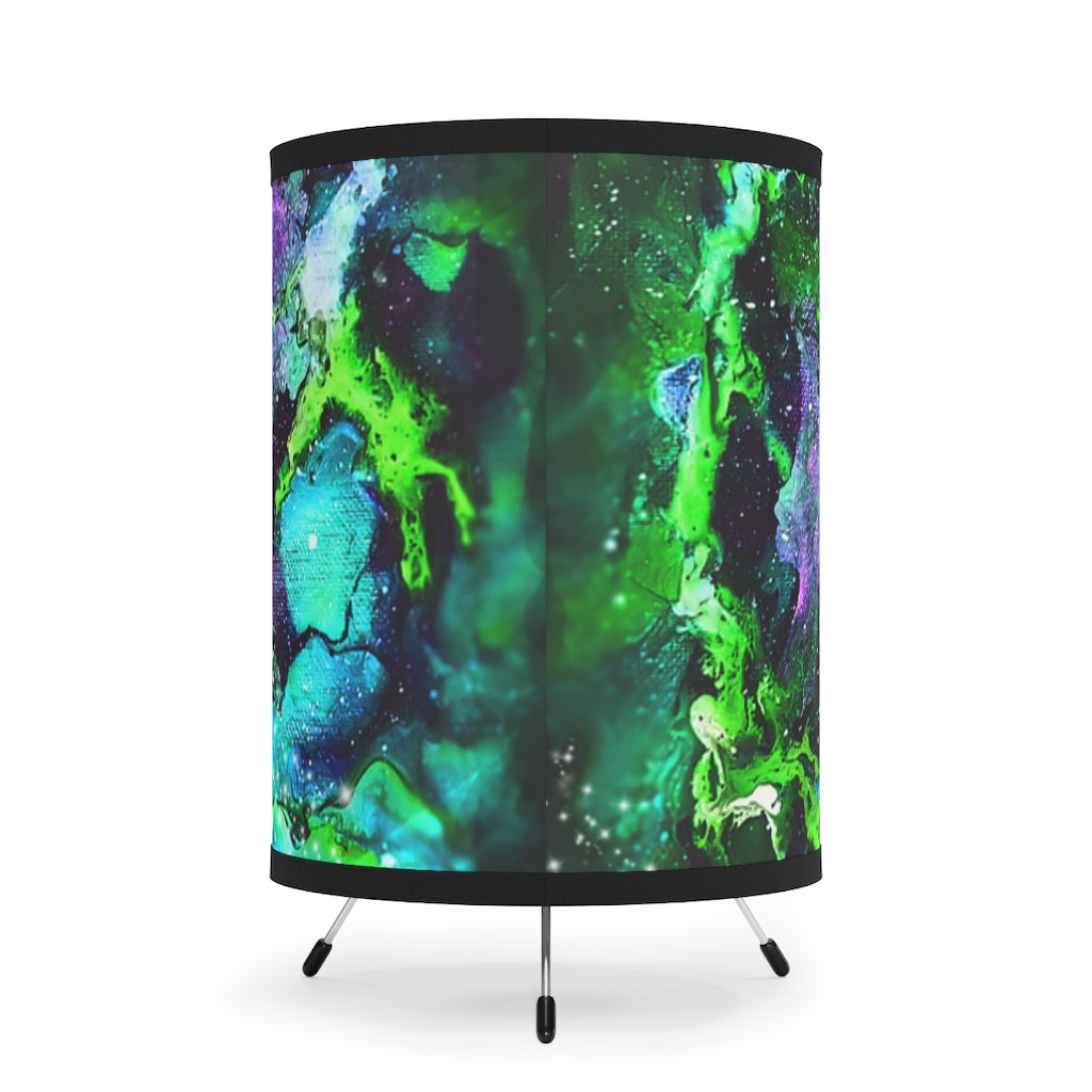 Green Galaxy Tripod Table Lamp