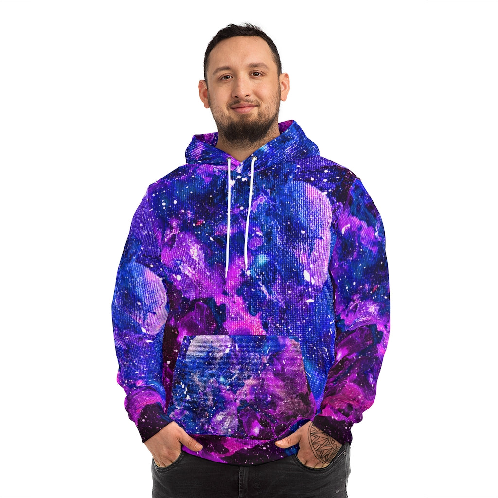 Galactic Love Purple and Blue Hoodie