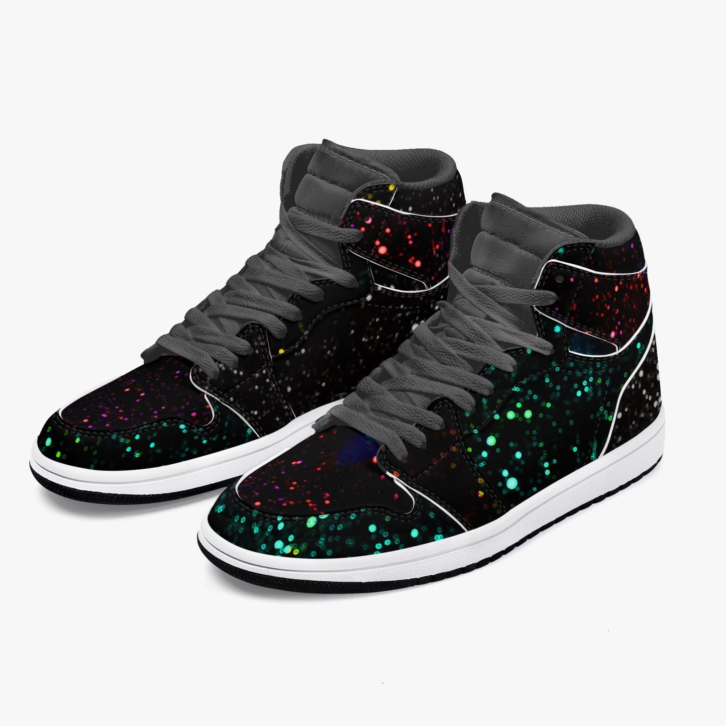 Star Party  High-Top Leather Sneakers- 2 colors