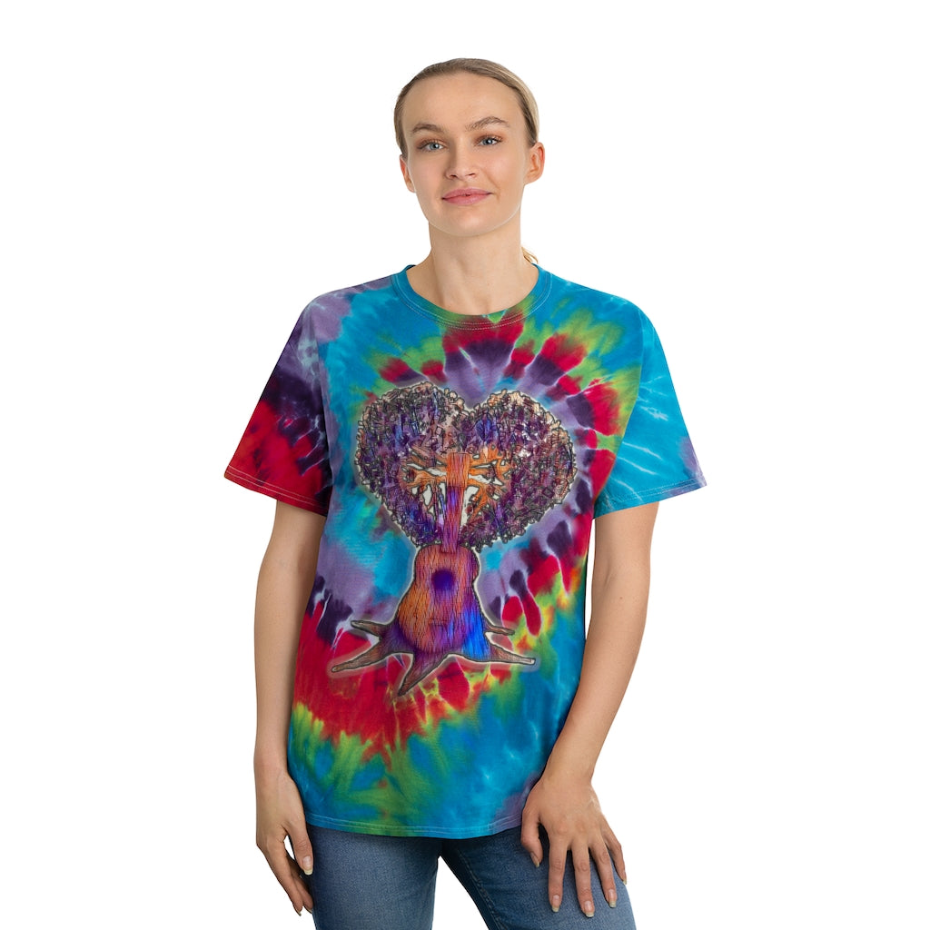 "Music is Life" Tie-Dye Tee, Spiral