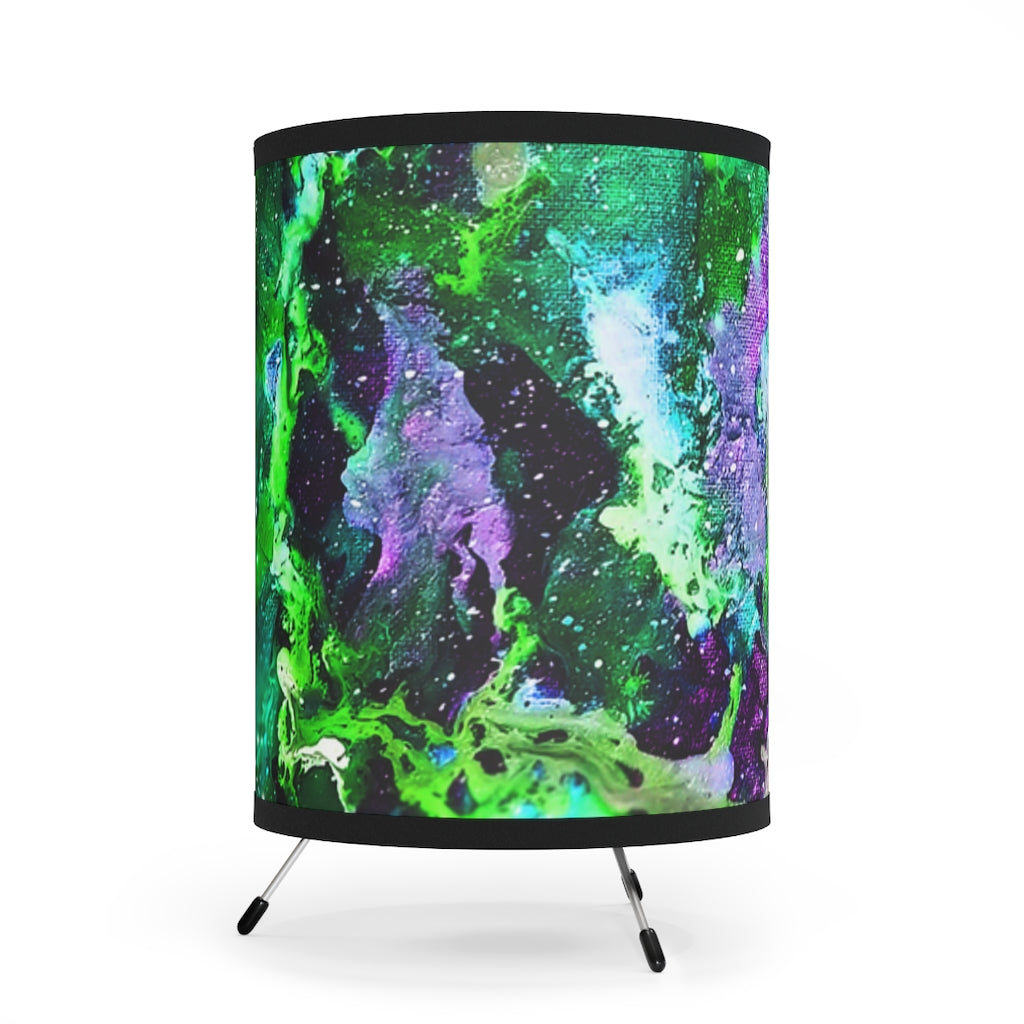 Green Galaxy Tripod Table Lamp