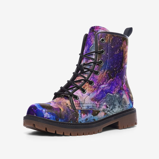 Galaxy: Purple Leather Lightweight boots MT