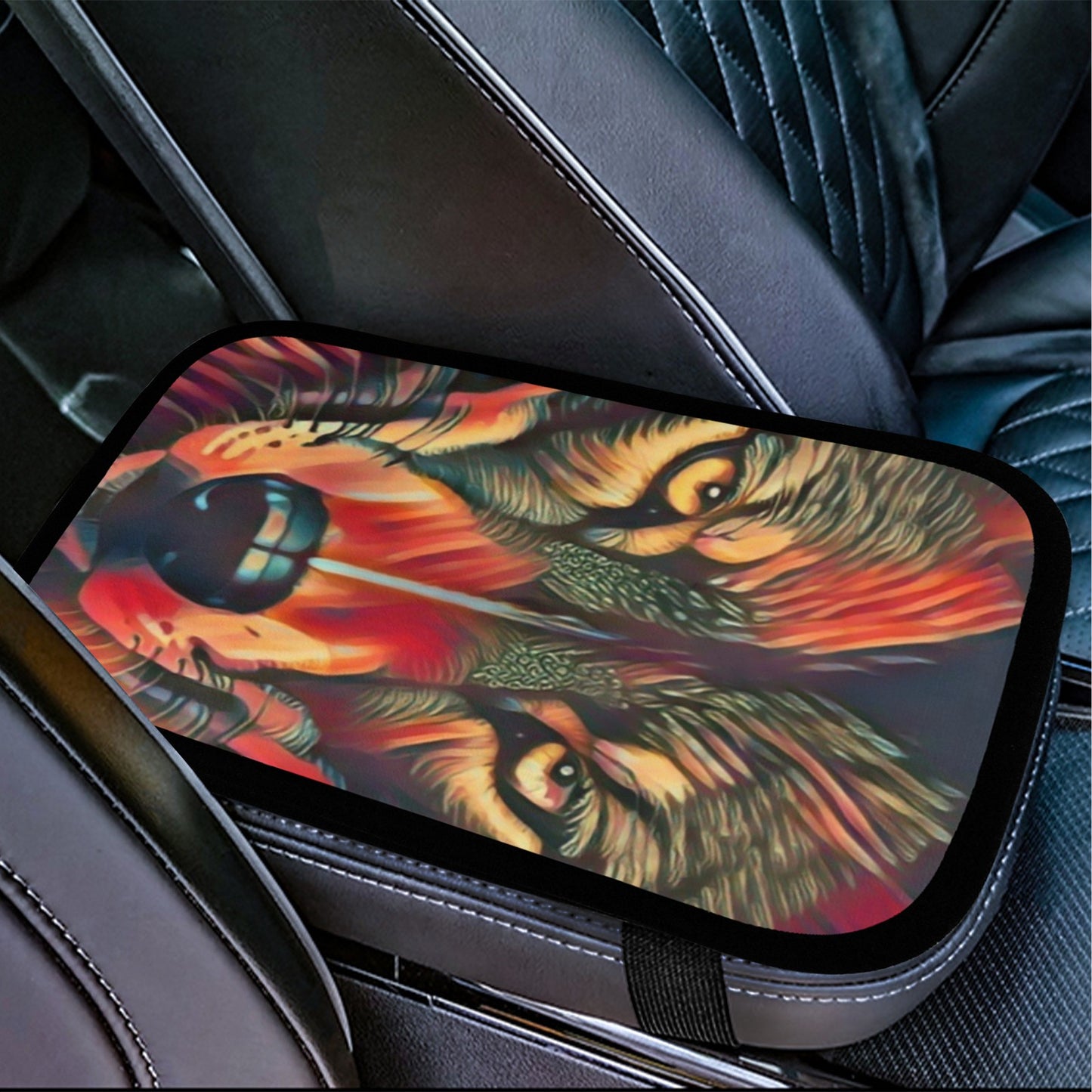 Fiery Wolf Arm Rest Cover