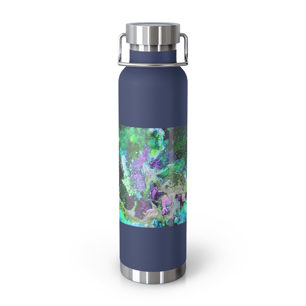 Galaxy: Green Copper Vacuum Insulated Bottle, 22oz