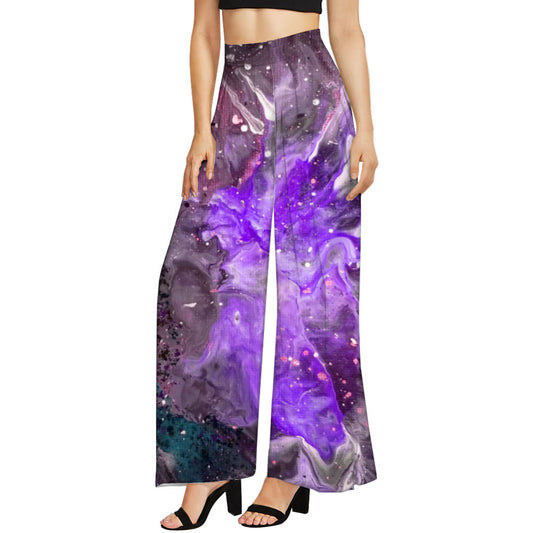 Galactic Explosion Women's Wide Leg Trousers