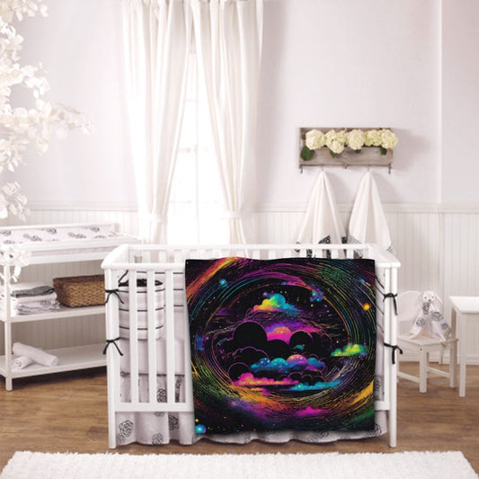 Psychedelic Space 2 super soft baby blanket