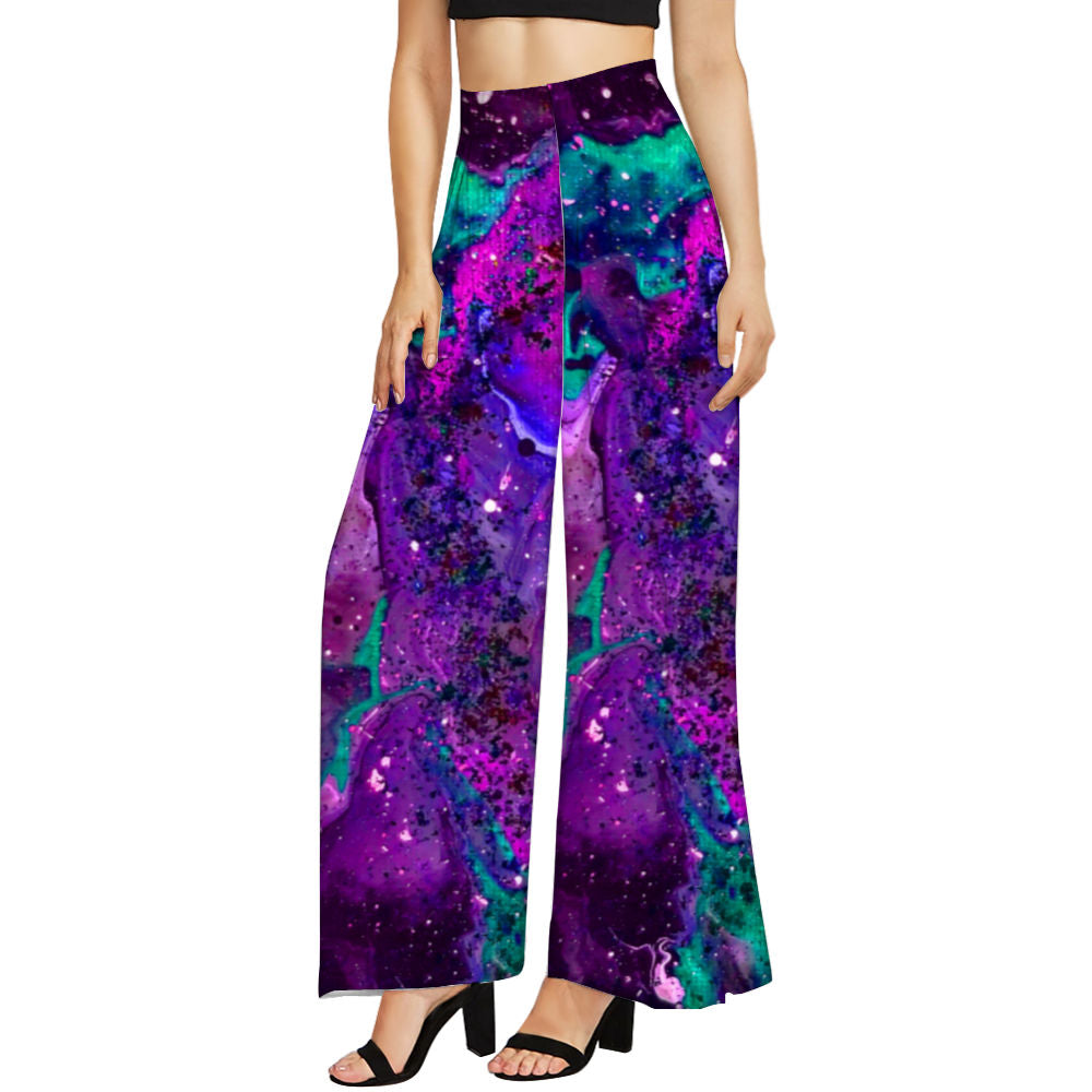 Galactic Explosion Women's Wide Leg Trousers