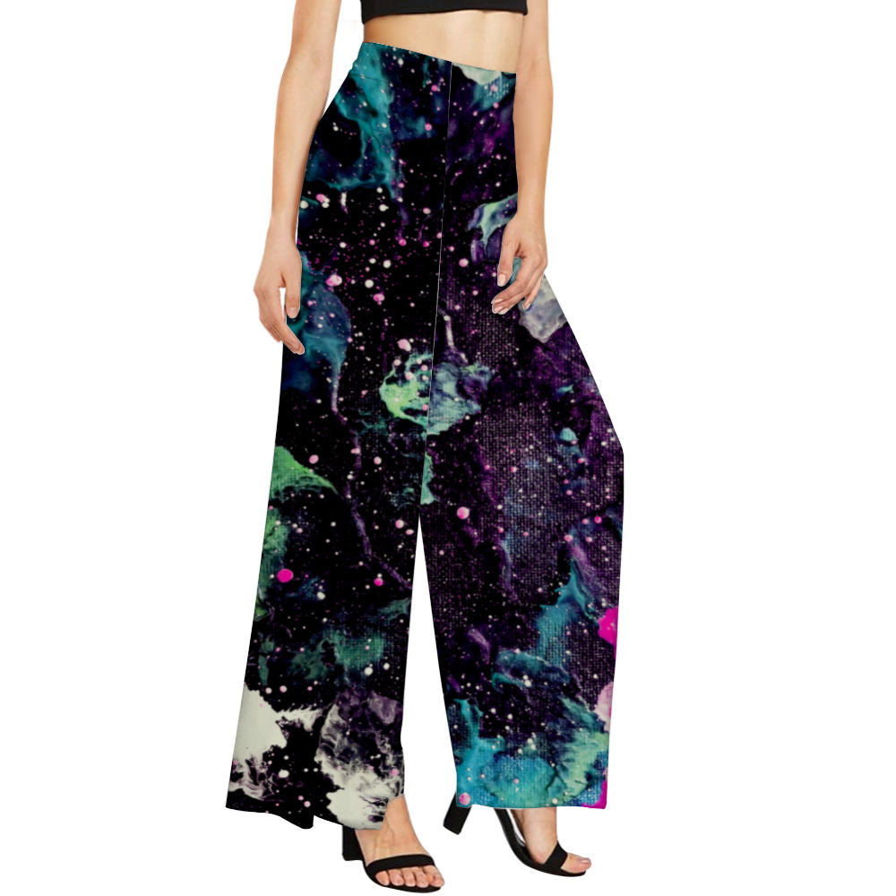 Galactic Storm Women's Wide Leg Trousers