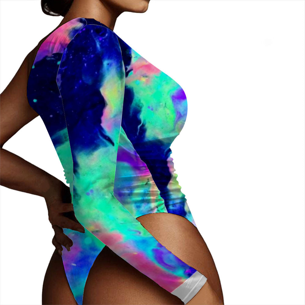 Galactic Fire Off the Shoulder Bodysuit