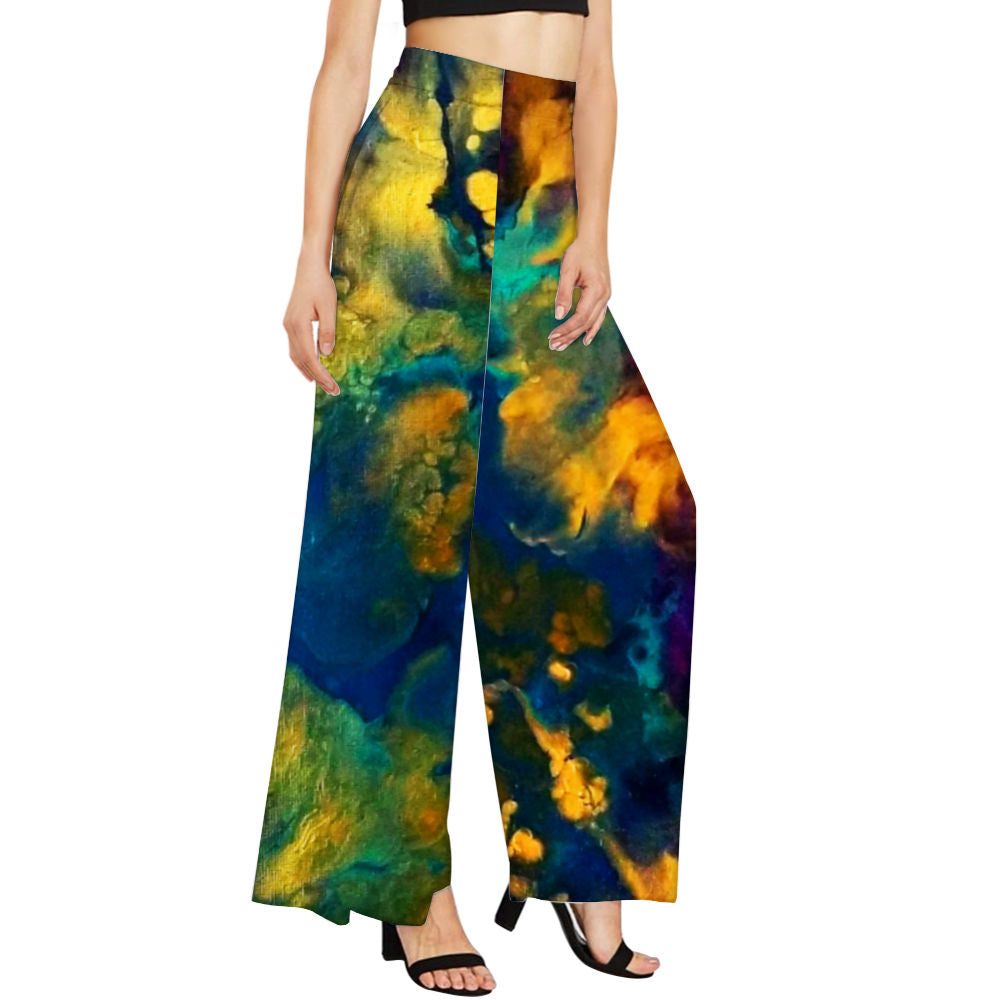 Golden Galaxy Women's Wide Leg Trousers