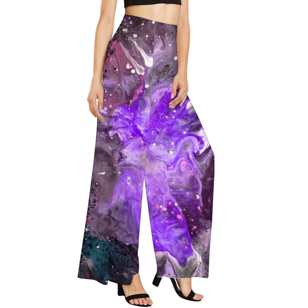 Galactic Explosion Women's Wide Leg Trousers