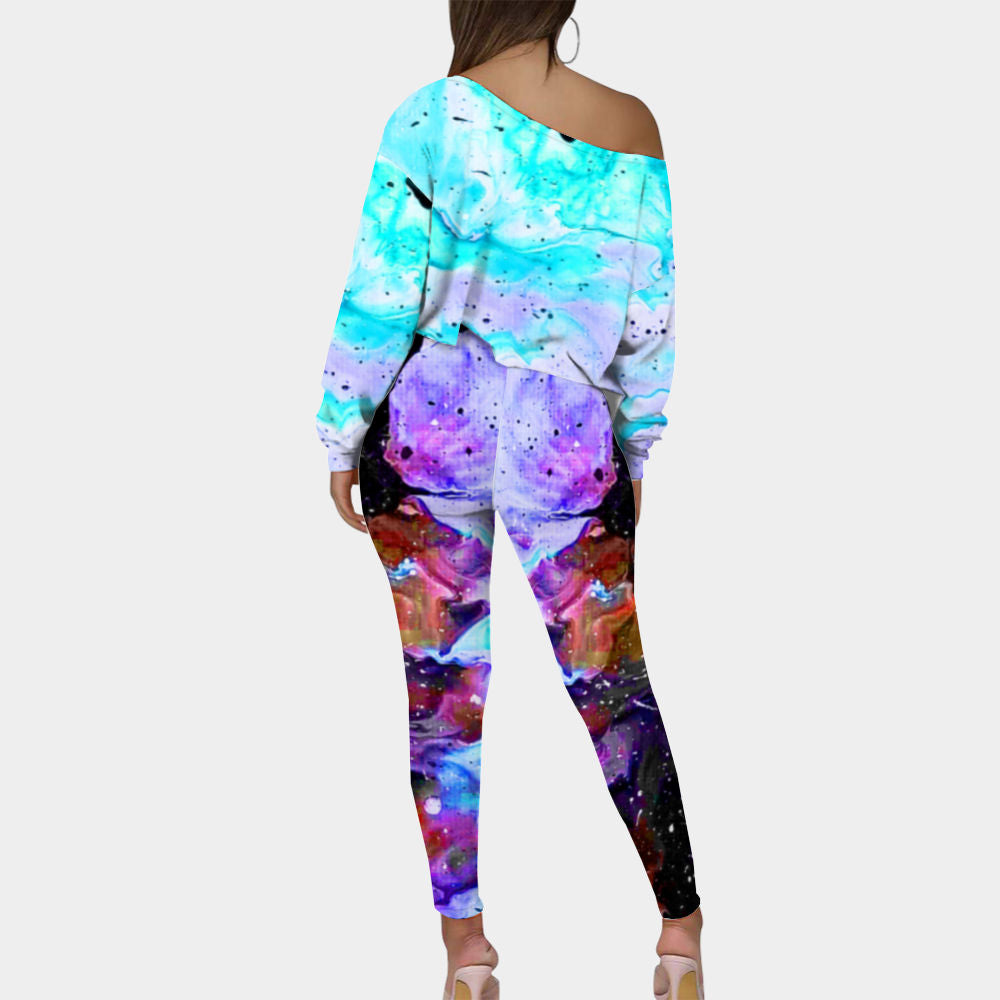 Galactic Fire 2pc Long Sleeve Suit