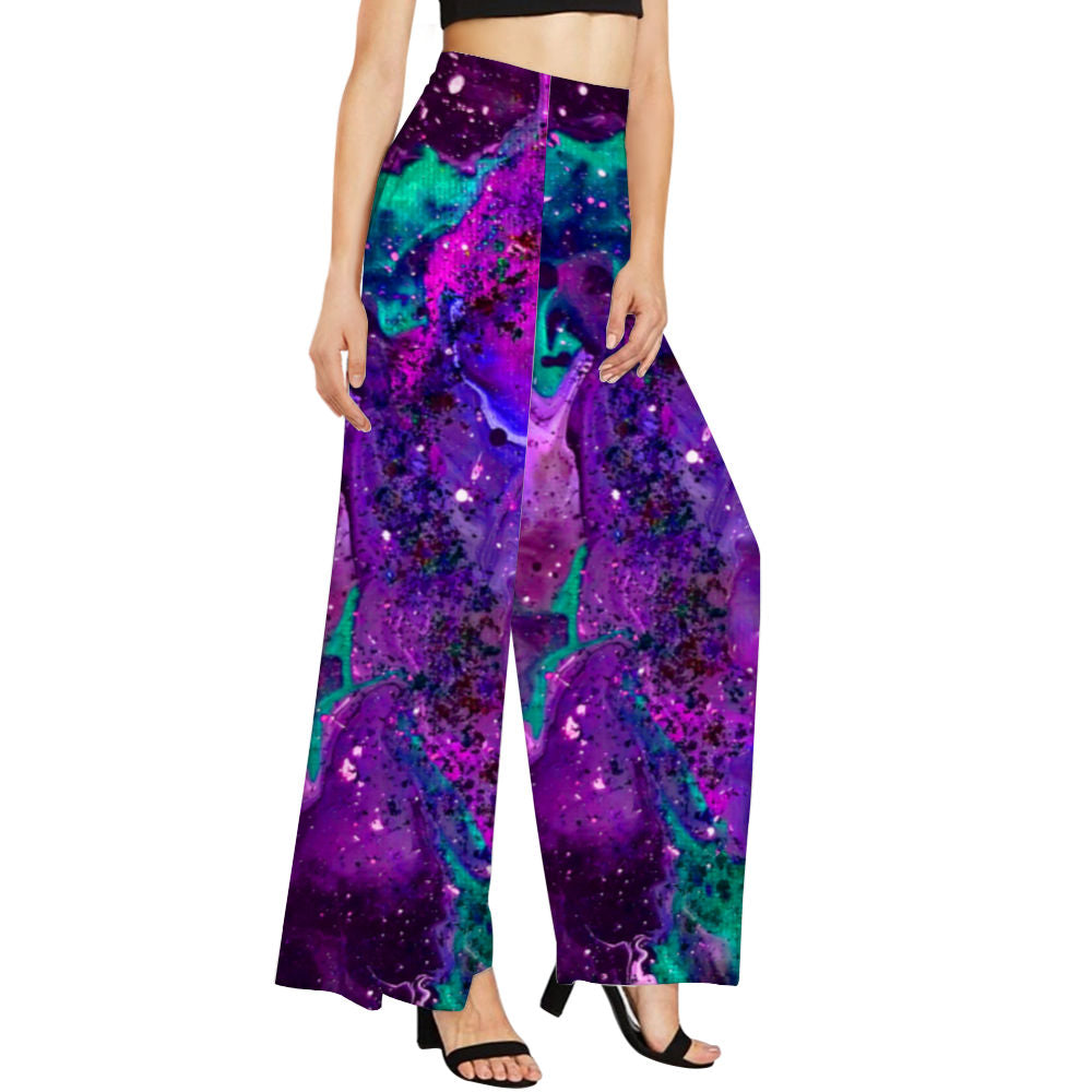 Galactic Explosion Women's Wide Leg Trousers