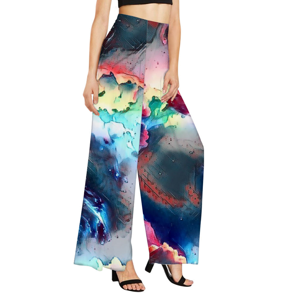 Galactic Ghost Women's Wide Leg Trousers