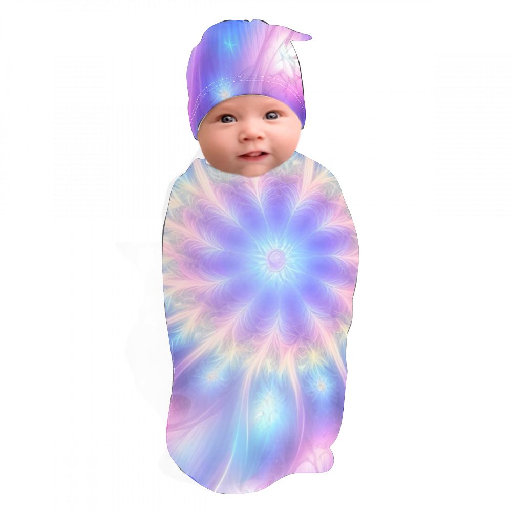 Ascension Tie-Dye Newborn Swaddle Bag/Beanie Hat