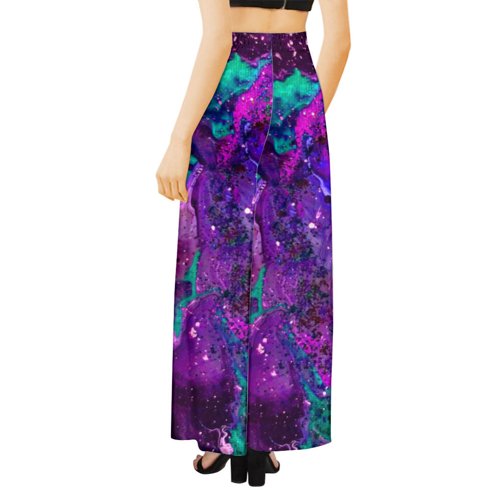 Galactic Explosion Women's Wide Leg Trousers